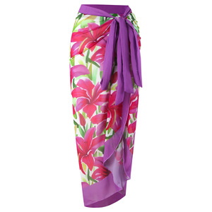 In Stock Custom Print Wholesale Women Sarong <strong>Beach</strong> <strong>Cover</strong> <strong>up</strong> <strong>Wrap</strong> Skirt - Product Image 3