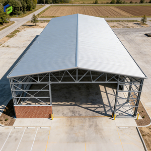 อาคารเหล็กสำเร็จรูปขนาด 15x30x10 เมตร โครงสร้างเหล็กอัลลอยด์ สำหรับใช้งานเชิงพาณิชย์ กว้างขวาง เชื่อถือได้ ทนทานต่อสภาพอากาศ และป้องกันการกัดกร่อน - Product Image 1