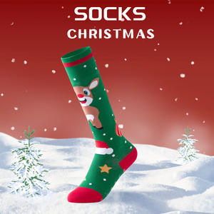 مخصص شعار ملون سبانديكس قطن نايلون عيد الميلاد فتاة صبي نساء رجال طفل طفل ضغط بيلاتس الرياضة قبضة جورب - Product Image 2