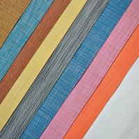 Tissu en maille de polyester tissé enduit de vinyle coloré STARUNK 2x2, rouleau de tissu enduit de PVC pour sacs de plage, chaises longues
