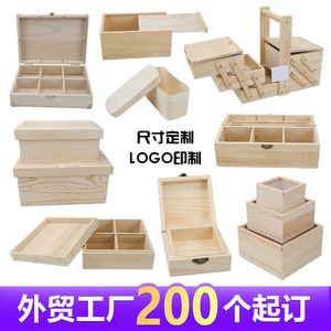 Caoxian wooden <b>box</b> customization, wooden pull-out paulownia wood <b>box</b>, flip-top <b>pine</b> wood <b>box</b>, perfume gift packaging wooden <b>box</b> - Product Image 2