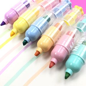 Marcadores de Colores Estilo Caramelo, Creativos, en Cartón, Mini Marcadores Fluorescentes para Niños, Regalo - Product Image 6