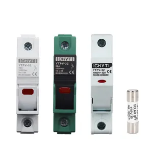 2024 New Good price ceramic thermal 1000V 15A dc pv fuse and holder 10x38