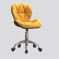 Chaise de Salon Moderne en Cuir, Fauteuil de Beauté Réglable, Tabourets Pivotants pour Pédicure et Manucure, Chaise de Barbier pour Extérieur et Chambre