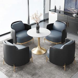 Conjunto de Sofás para Vestíbulo de Hotel con Mesa y Cuatro Sillas, Estructura Resistente para Recepción de Negocios y Uso en Cafeterías - Product Image 2