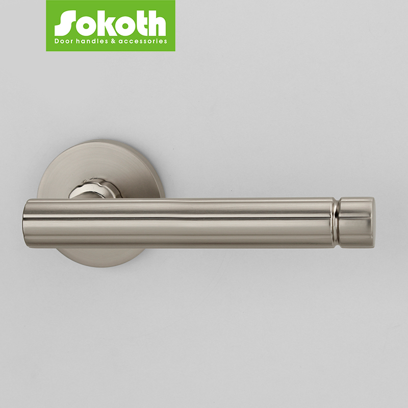 Fancy Lined OEM Smart Locks Interior Zinc Alloy Door Handle with Latch and Lock · image 4