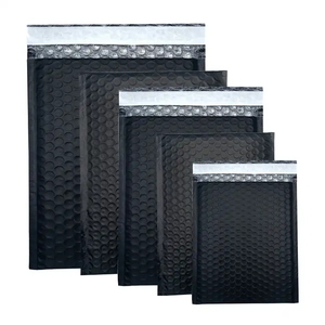 Gssusa 4x8 inch bong bóng màu đen bưu phẩm 100 gói có thể sử dụng 4x7 'kinh doanh nhỏ độn phong bì vận chuyển bưu phẩm Túi gửi thư - Product Image 1