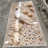 Panneau mural en PVC imprimé 3D de luxe, effet marbre UV, haute brillance, imperméable, feuille de PVC personnalisée à veinage marbré pour revêtement mural intérieur d'hôtel