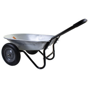 <span class=keywords><strong>2</strong></span> <span class=keywords><strong>roues</strong></span> 150KG <span class=keywords><strong>brouette</strong></span> CONSTRUCTION chariot de jardin TRANSPORT <span class=keywords><strong>plateau</strong></span> galvanisé 80L - Product Image 1