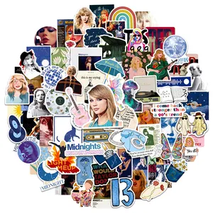 100Pcs USA Pop Singer Taylor decals New Album Midnights Collection Sticker for Girl Graffiti Stickers