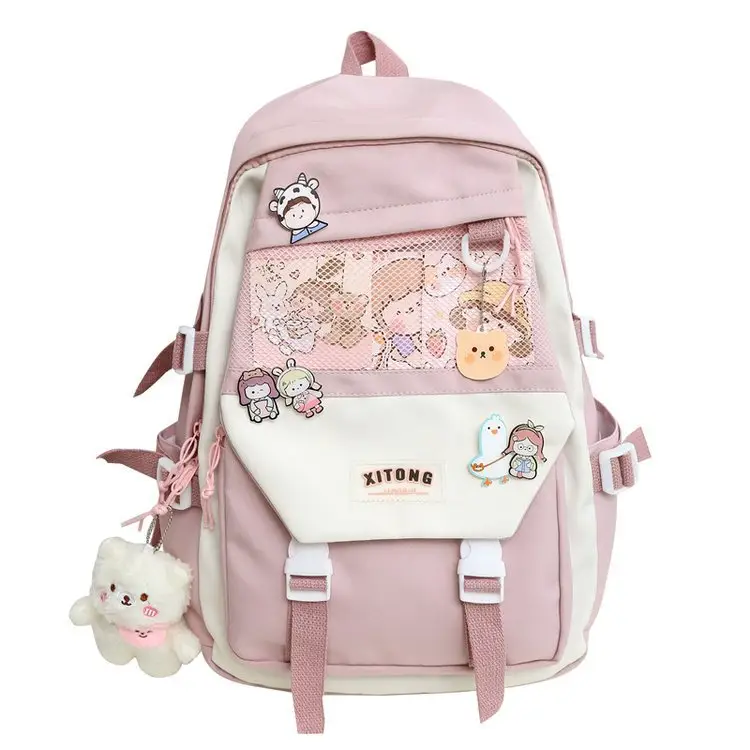 Schoolbag female junior high l students large capacity Primary School students Grade 3 to grade 6 cute little fresh Campus