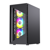LOVINGCOOL Étui d'ordinateur de bureau populaire Support ATX MATX Carte mère CPU RGB Fan Computer Gamer Computer Cabinet