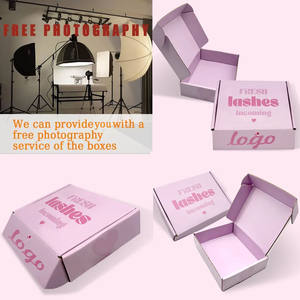 環境にやさしいカスタムロゴプリント段ボール紙メーラー卸売ヒジャーブ包装箱靴下毛皮用ギフト配送 - Product Image 3