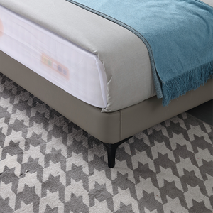 Luxuriöses Smart-Bett mit Erweiterbarem Stauraum, Echtleder-Polsterung, Metallrahmen, Verstellbarem Lattenrost, Umweltfreundlich und Geräuscharm - Product Image 2