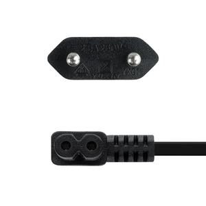 Cable de alimentación acodado CEE 7/16/M-C7/H negro de 3.0 m, ideal para conectar dispositivos eléctricos y garantizar una - Product Image 3
