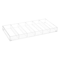 Acrylique transparent 6 compartiments porte-lunettes de soleil présentoir organisateur mallette de rangement pour lunettes de lecture bijoux maquillage parfum