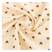XNZTEX JURAVICHY JF2535 Hochwertiger Bio-Baumwoll-Doppellagiger Musselin-Stoff mit individuellem Druck für Baby-Schlafbekleidung und Windeln
