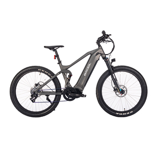 Vélo de montagne à pneus larges en carbone 48V 9 vitesses avec moteur central, batterie au lithium, cadre en aluminium pour adultes EMB Electr - Product Image 1