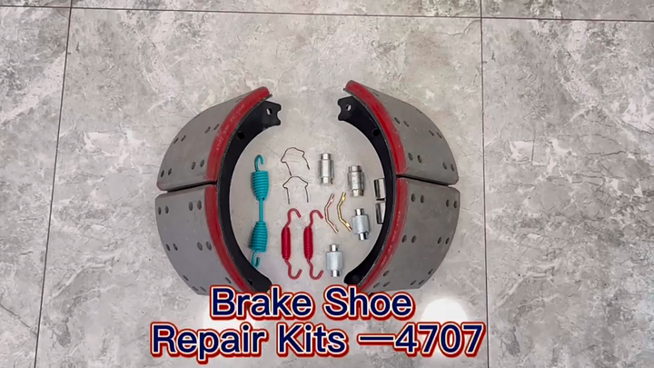 American Truck Spare Parts Truck Brake Shoes 4707 With Repair Spring ...