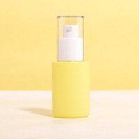 Flacon pulvérisateur en verre givré recyclable de 30 ml, rose, bleu, vert, violet, jaune, pour emballages cosmétiques et soins de la peau