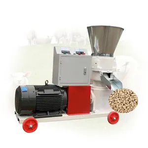 Mini Small Wood Poultry Chicken Fish Pig Goat tle Animal Pellet Manufacturing Pelletizing Machine Feed Processing