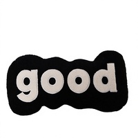 Coussin en peluche mignon et doux en forme de lettres, oreiller oblong moelleux pour les assortiments de cadeaux en gros et les boutiques en ligne
