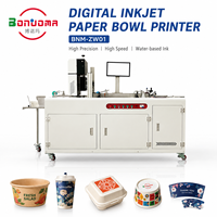 Imprimante jet d'encre automatique pour emballages en papier, tasses, boîtes à lunch, sacs kraft et contenants alimentaires à emporter