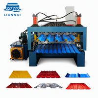 Mesin Pembentuk Profil Lembaran Atap Logam Baja Seng Lapis Ganda dengan Teknologi Cold Roll Forming, Peralatan Pembengkokan Profil, Lini Produksi Genteng