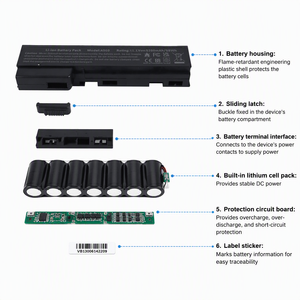 Batterie CC06 11.1V 5200mAh 6 cellules pour HP EliteBook 8460p 8560p 8470p 8570p <span class=keywords><strong>ProBook</strong></span> 6560b 6460b <span class=keywords><strong>6570b</strong></span> – Vente directe usine - Product Image 3