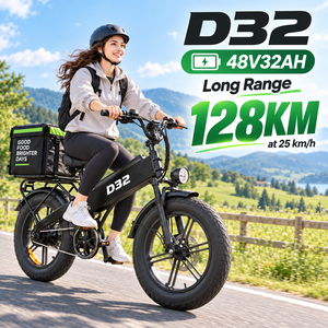 Vélo de livraison électrique D32, moteur à engrenages haute vitesse 750W, 48V32Ah, 128km, personnalisable OEM - Product Image 1