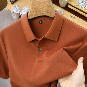 Camiseta informal de manga corta para hombre de algodón 100%, nuevo diseño de cuello para deportes de Polo, Color sólido, directo de fábrica, talla grande - Product Image 3