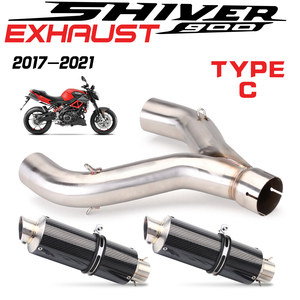 Système d'échappement de moto à double sortie pour <span class=keywords><strong>SHIVER</strong></span> <span class=keywords><strong>900</strong></span> <span class=keywords><strong>SHIVER</strong></span> <span class=keywords><strong>900</strong></span>, milieu de gamme, 2017-2021 - Product Image 6