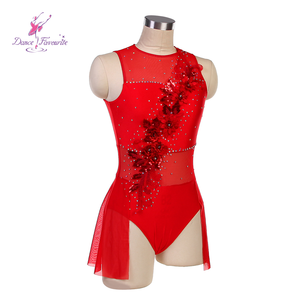 red contemporary dance dress Long Red Lace Dress Lyrical Dance Costume