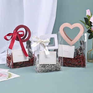 Bolsos de PVC transparentes, venta al por mayor, red roja, dulces de boda, bolsas de regalo, embalaje de boda, bolsas de regalo de acompañamiento de plástico - Product Image 2