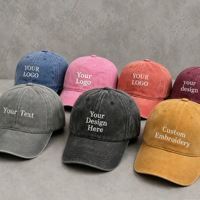 Cappellino da Baseball Vintage Personalizzato con Ricamo Multicolore, Unisex, in Cotone Organico Invecchiato