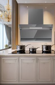 Meilleur Nouveau <span class=keywords><strong>Hotte</strong></span> de Cuisine Électrique Silencieuse Encastrable 90cm à Tirage Descendant pour Usage Domestique et Hôtelier avec Boîtier en Verre Trempé - Product Image 4