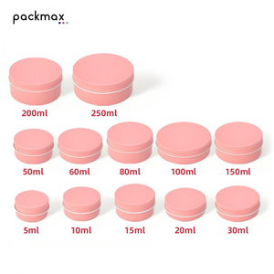Pot en aluminium à filetage simple rose de 5 ml à 250 ml - Boîte métallique de qualité cosmétique pour crème pour les mains, crème pour le visage, vente en gros - Product Image 4