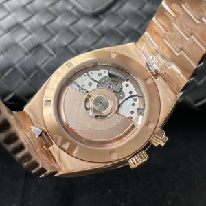Reloj de Hombre con Brazalete Integrado en Oro Rosa, Esfera Verde, Marcas de Lujo, Doble Hora GMT, Fecha, Luminoso, 2026, Directo de Fábrica - Product Image 3