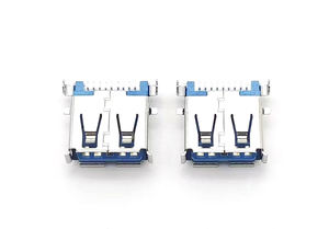 ปลั๊กตัวเมีย USB3.0มุมขวาพลาสติกสีฟ้า9P - Product Image 5