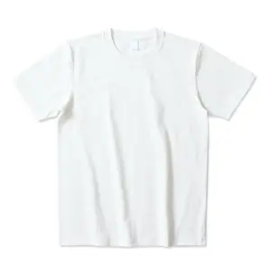 100% Katoenen 265G Zwaargewicht Hoge Kwaliteit Luxe Oversized T Shirt Blanco Mock Hals Oversized Boxy T Shirt Voor Mentale
