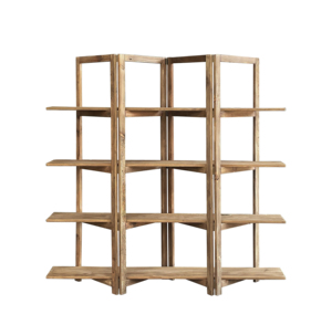 Estantería simple de <span class=keywords><strong>madera</strong></span>, mueble de Casa de Campo Antiguo WABI SABI, suelo moderno - Product Image 1