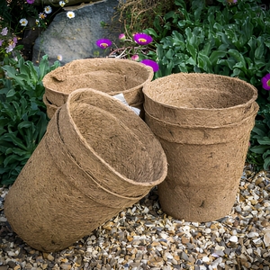 Pots à fleurs en fibre de coco émaillés de haute qualité, écologiques, durables et biodégradables par Eco2go Vietnam - Product Image 1