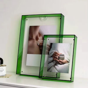 High Quality Home Decoration Simple Magnetic Table <b>Poster</b> Photo <b>Frame</b> Transparent Desktop Storage Box - Product Image 2