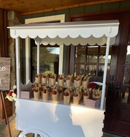 Carrito de Bar con Ruedas de Carruaje de Cenicienta de Gran Venta Exhibidor de Carro de Dulces para Decoración de Eventos y Fiestas de Bodas