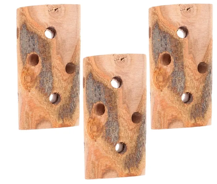 ウサギチューログ臼歯ケアおもちゃ新鮮な木材現代的なテクスチャードデザイン理想的