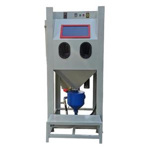 Small High Sandblasting Machine & High Cleaner Manual <b>Sandblaster</b> with Motor for Cylinder-Easy Operation - Product Image 2