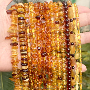 AsVrai U Perline Sciolte in Ambra Naturale Multicolore <span class=keywords><strong>a</strong></span> Forma Irregolare per Creazione di Gioielli e Accessori per Braccialetti Fai da Te - Product Image 3