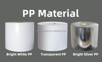 Blanc perlé PP clair PP argent brillant PP Jumbo étiquette rouleau auto-adhésif polypropylène Stock étiquette BOPP rouleau Jumbo