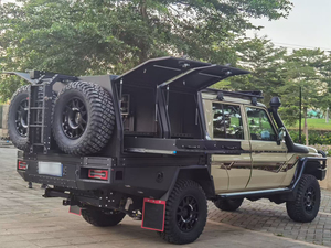 Tettuccio per Campeggio 4x4 WD, Cassetta Portautensili in Lega di Alluminio per Pickup, Copertura per Cassone - Product Image 2