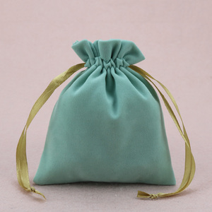 Luxury Fine Jewelry <b>Gift</b> Pouches With Custom Made Logo Large Suede Velvet Drawstring Dust Bag for Jewelry Packaging - Product Image 6